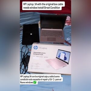 HP 14-inch Laptop in Rose Pink new